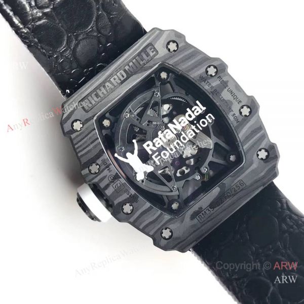Swiss Quality Richard Mille RM35-02 Carbon White Strap Watch Knock off Swiss Quality Richard Mille RM35-02 Carbon White Strap Watch Knock off
