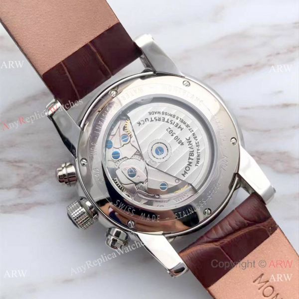 Mont Blanc Clone TimeWalker Chronograph Brown Leather Strap Watch Grade AAA Mont Blanc Clone TimeWalker Chronograph Brown Leather Strap Watch Grade AAA
