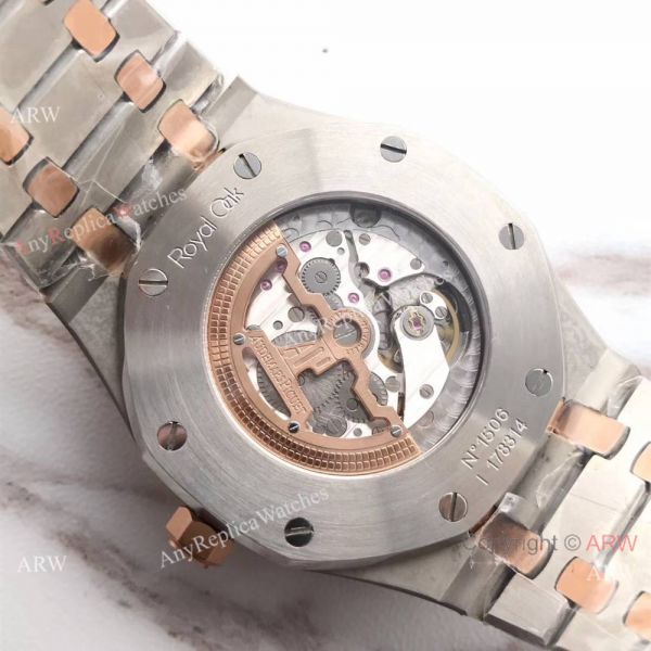 New Audemars Piguet Royal Oak Extra Thin 2-Tone Rose Gold White Watch 39mm New Audemars Piguet Royal Oak Extra Thin 2-Tone Rose Gold White Watch 39mm