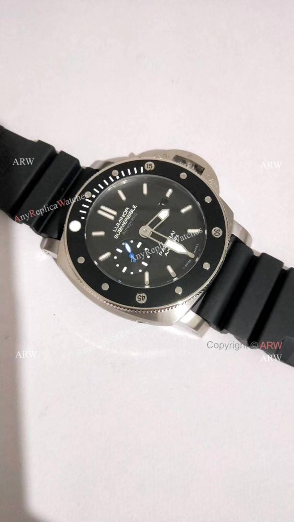 Copy Panerai Luminor Submersible Black Bezel Watch PAM1389 Copy Panerai Luminor Submersible Black Bezel Watch PAM1389