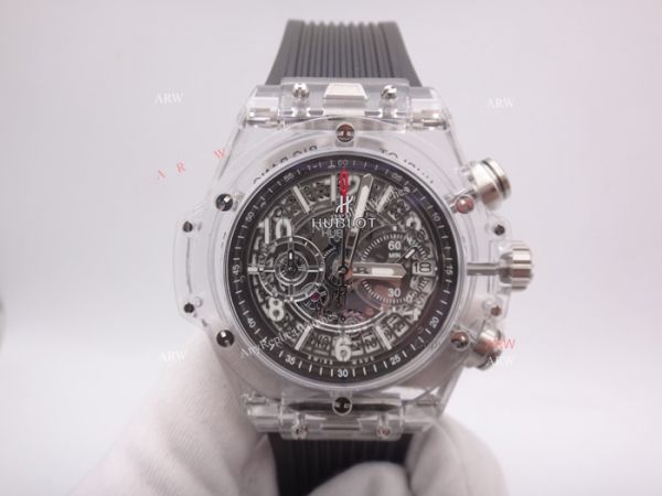 2018 Baselworld Hublot Big Bang Unico Sapphire Replica Watch Black Skeleton 2018 Baselworld Hublot Big Bang Unico Sapphire Replica Watch Black Skeleton