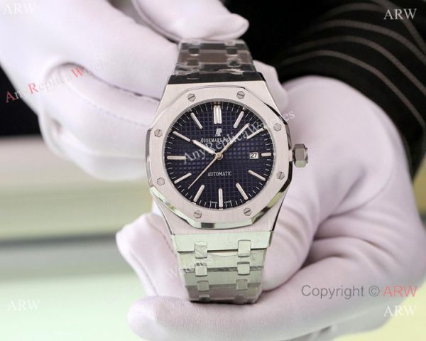 Solid Black Audemars Piguet Royal Oak Replica Watches 46mm Solid Black Audemars Piguet Royal Oak Replica Watches 46mm