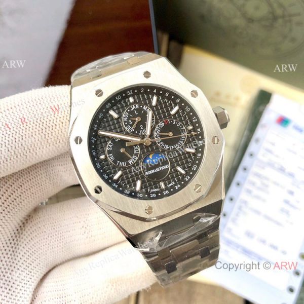 Audemars Piguet Royal Oak Perpetual Calendar Watches Stainless Steel Gray Dial Audemars Piguet Royal Oak Perpetual Calendar Watches Stainless Steel Gray Dial