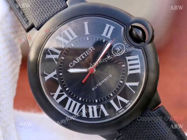 Swiss Copy Cartier Ballon Bleu De 1847MC Black PVD Watch Mens Swiss Copy Cartier Ballon Bleu De 1847MC Black PVD Watch Mens