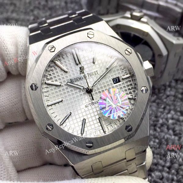 AAA Quality Audemars Piguet Royal Oak Stainless Steel Watches Silver Dial AAA Quality Audemars Piguet Royal Oak Stainless Steel Watches Silver Dial