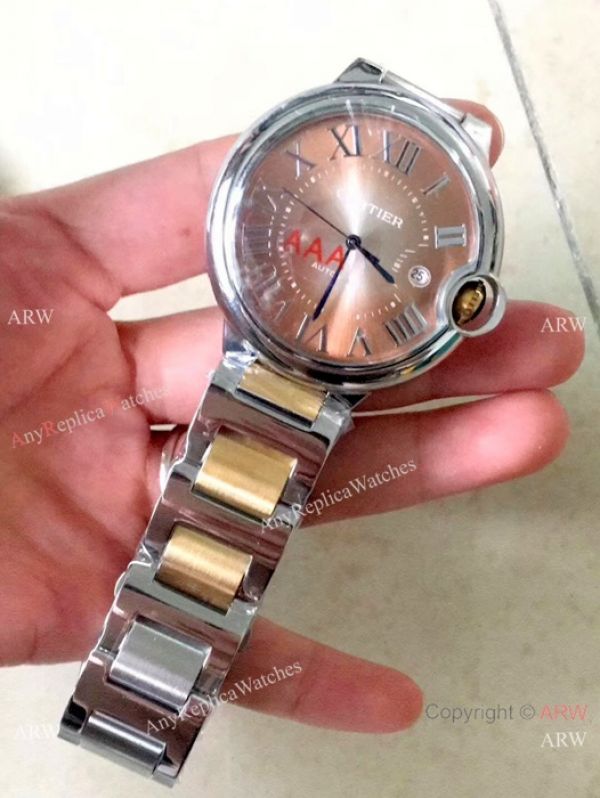 Fake Ballon Bleu De Cartier Automatic Watches Rose Gold 42mm Fake Ballon Bleu De Cartier Automatic Watches Rose Gold 42mm