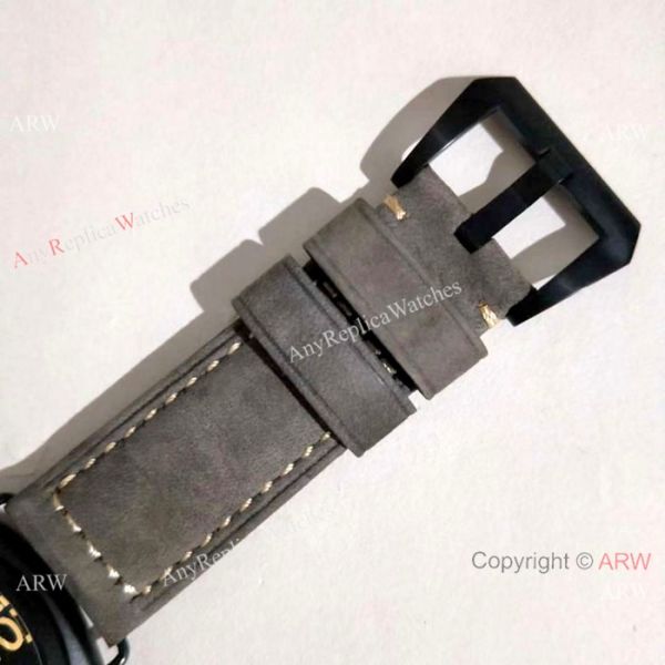 Copy Radiomir Panerai Black Case Gray Leather Band Watch PAM643 Copy Radiomir Panerai Black Case Gray Leather Band Watch PAM643