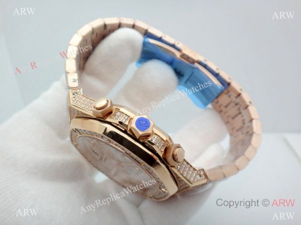 AAA Replica Audemars Piguet Royal Oak Rose Gold diamond Watches 41mm AAA Replica Audemars Piguet Royal Oak Rose Gold diamond Watches 41mm