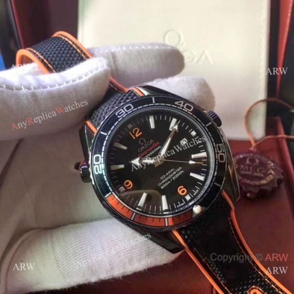 Seamaster Planet Ocean Omega Watch White Face Black Case Orange Bezel Seamaster Planet Ocean Omega Watch White Face Black Case Orange Bezel