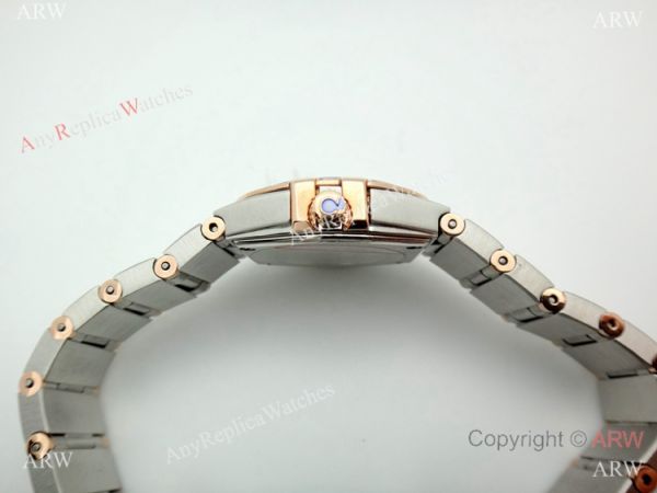 Omega Constellation Two Tone Rose Gold Sky Moon Dial Watch Omega Constellation Two Tone Rose Gold Sky Moon Dial Watch