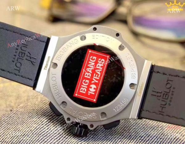 Best Quality Hublot Big Bang 10 Years Watch SS Black Chronograph Dial Best Quality Hublot Big Bang 10 Years Watch SS Black Chronograph Dial