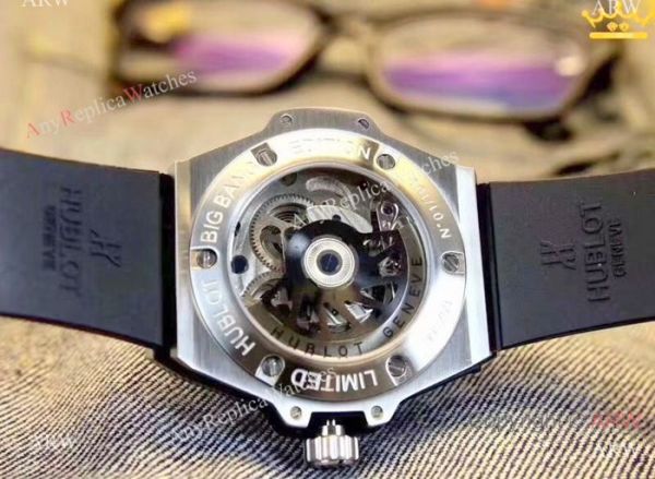 Hublot Big Bang Automatic Watch Replica SS Skeleton Dial Hublot Big Bang Automatic Watch Replica SS Skeleton Dial