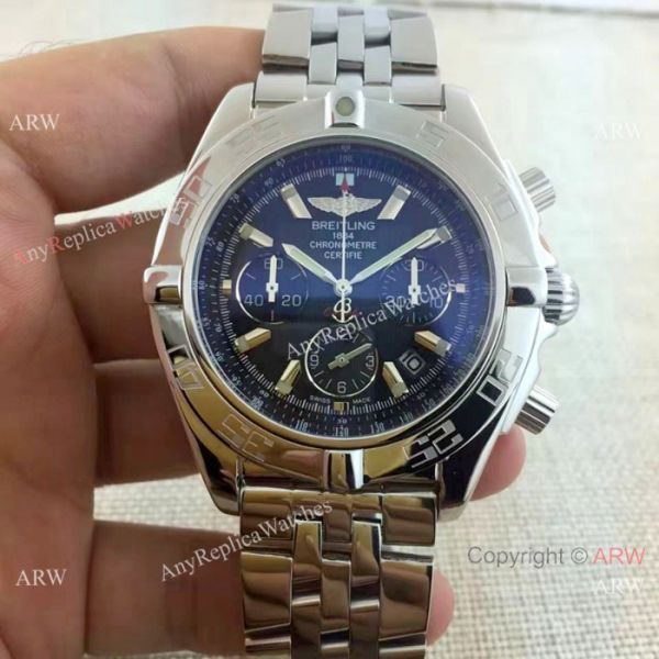 Breitling Chronomat B01 Watches Stainless Steel Dark Blue Dial Breitling Chronomat B01 Watches Stainless Steel Dark Blue Dial