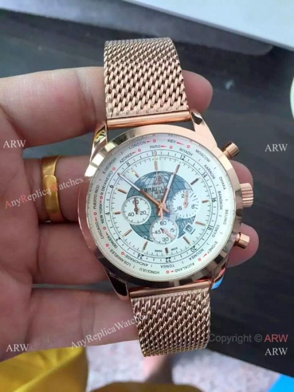 Copy Breitling Transocean Unitime B05 Rose Gold Watch 46 mm Copy Breitling Transocean Unitime B05 Rose Gold Watch 46 mm