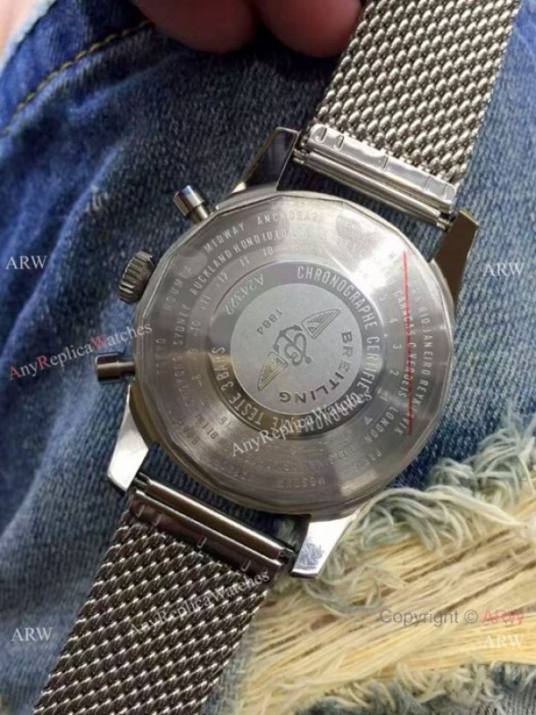 Copy Breitling Navitimer 01 Stainless Steel Mesh Band Watch Copy Breitling Navitimer 01 Stainless Steel Mesh Band Watch