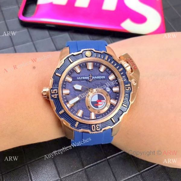New Ulysse Nardin Deep Dive Hammerhead Shark Limited Edition Watch Copy Rose Gold White Dial New Ulysse Nardin Deep Dive Hammerhead Shark Limited Edition Watch Copy Rose Gold White Dial
