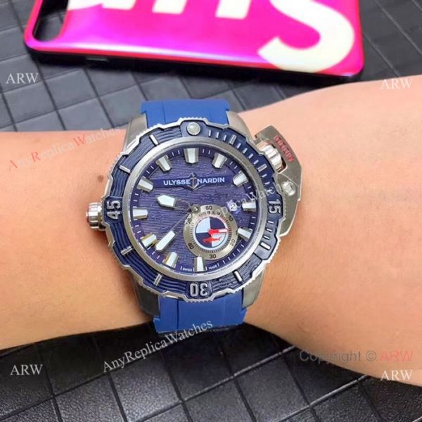 New Ulysse Nardin Deep Dive Hammerhead Shark Watches SS Black Dial New Ulysse Nardin Deep Dive Hammerhead Shark Watches SS Black Dial