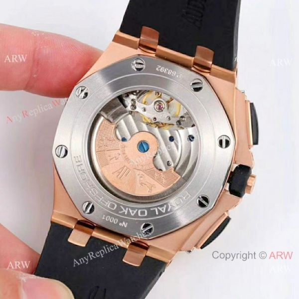 Fake Audemars Piguet Royal Oak offshore Watches Rose Gold Black Bezel Fake Audemars Piguet Royal Oak offshore Watches Rose Gold Black Bezel
