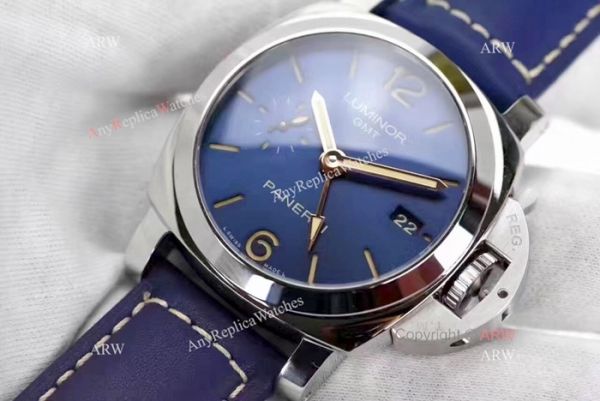 Swiss Replica Panerai Luminor GMT Limited Edition SS Blue Watch PAM 688 Swiss Replica Panerai Luminor GMT Limited Edition SS Blue Watch PAM 688