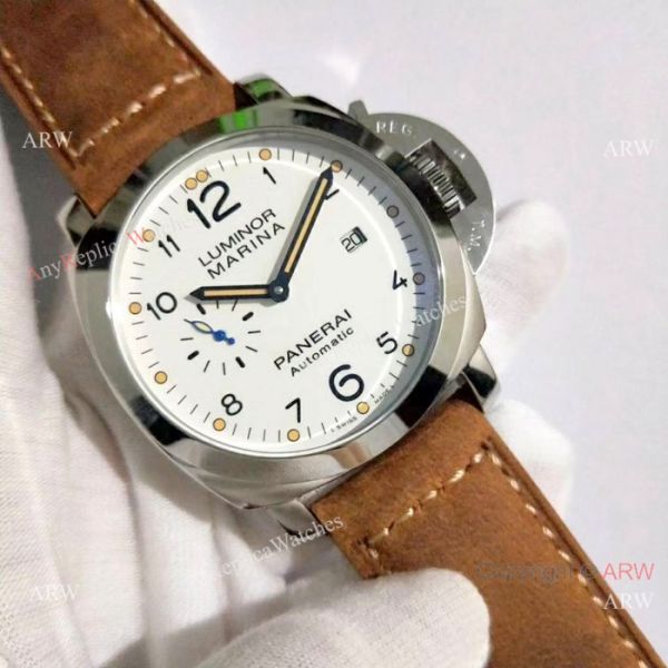 Luminor Marina Panerai White Dial Brown Leather Strap Watch Pam1499 Luminor Marina Panerai White Dial Brown Leather Strap Watch Pam1499