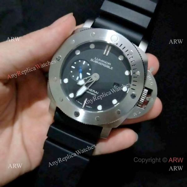 New Copy Panerai Luminor Submersible SS Black Dial Watch PAM1305 New Copy Panerai Luminor Submersible SS Black Dial Watch PAM1305
