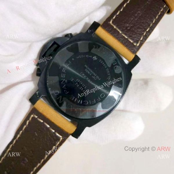 Panerai Luminor Flyback Chronograph Copy Watch Black Case Panerai Luminor Flyback Chronograph Copy Watch Black Case