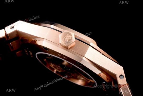JF Replica Audemars Piguet Royal Oak Swiss 3120 Watches Rose Gold Silver Face JF Replica Audemars Piguet Royal Oak Swiss 3120 Watches Rose Gold Silver Face