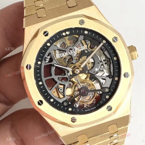Swiss Copy Audemars Piguet Royal Oak Extra-thin Openworked Watch Yellow Gold Swiss Copy Audemars Piguet Royal Oak Extra-thin Openworked Watch Yellow Gold