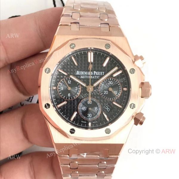 Swiss 7750 Replica Audemars Piguet Royal Oak Rose Gold Chronograph Dial Watches Swiss 7750 Replica Audemars Piguet Royal Oak Rose Gold Chronograph Dial Watches