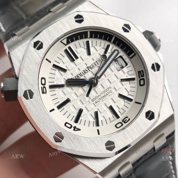 BF Replica Audemars Piguet Divers Swiss 3120 Watches Stainless Steel White Face BF Replica Audemars Piguet Divers Swiss 3120 Watches Stainless Steel White Face