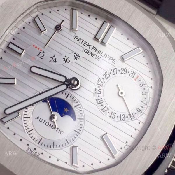 Best Quality Patek Philippe Nautilus Power Reserve Watches SS Blue Dial Best Quality Patek Philippe Nautilus Power Reserve Watches SS Blue Dial