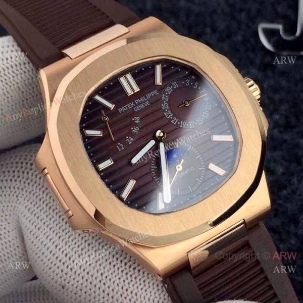 New Copy Patek Philippe Nautilus Power Reserve Rose Gold White Watches New Copy Patek Philippe Nautilus Power Reserve Rose Gold White Watches