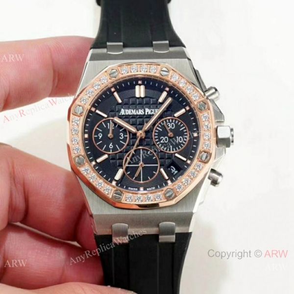 Fake Audemars Pigue Offshore 37mm Watches White Rubber Rose Gold Bezel Fake Audemars Pigue Offshore 37mm Watches White Rubber Rose Gold Bezel