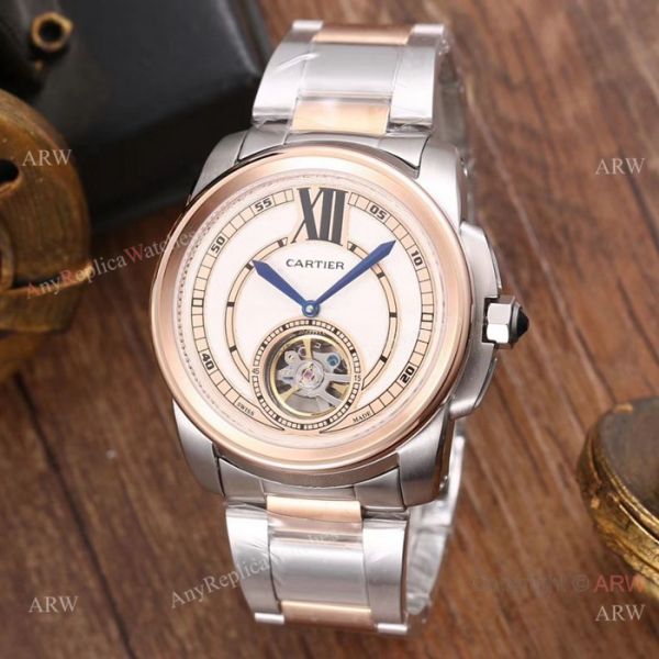 New Replica Cartier Calibre De Watches Two Tone Rose Gold New Replica Cartier Calibre De Watches Two Tone Rose Gold