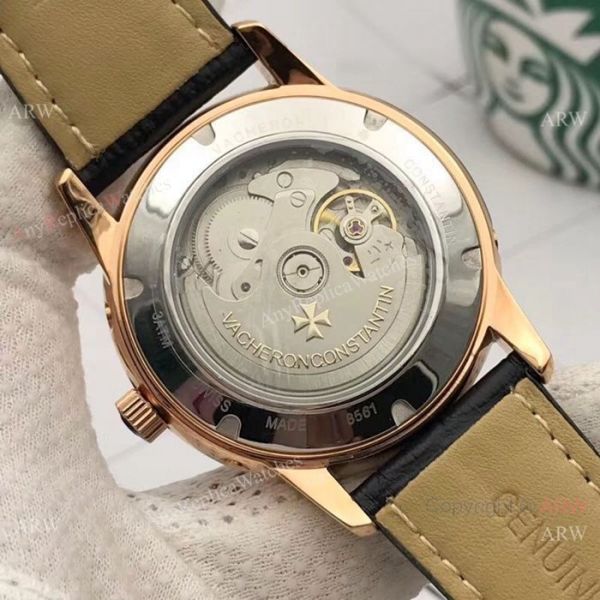 Vacheron Constantin Perpetual Calendar Copy Watches Rose Gold Black Dial Vacheron Constantin Perpetual Calendar Copy Watches Rose Gold Black Dial