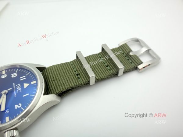 Swiss Copy IWC Portuguese Black Face Green nylon Strap Wrist Swiss 2892 Swiss Copy IWC Portuguese Black Face Green nylon Strap Wrist Swiss 2892