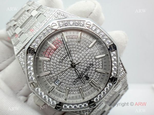 2019 Replica Audemars Piguet Ice Royal Oak Automatic Watch 41mm 2019 Replica Audemars Piguet Ice Royal Oak Automatic Watch 41mm