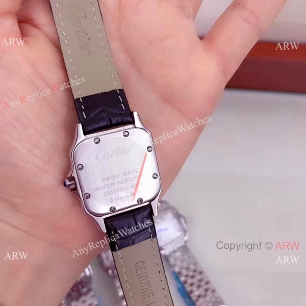 Cartier Panthere De Cartier Watch SS Black Leather Strap Cartier Panthere De Cartier Watch SS Black Leather Strap