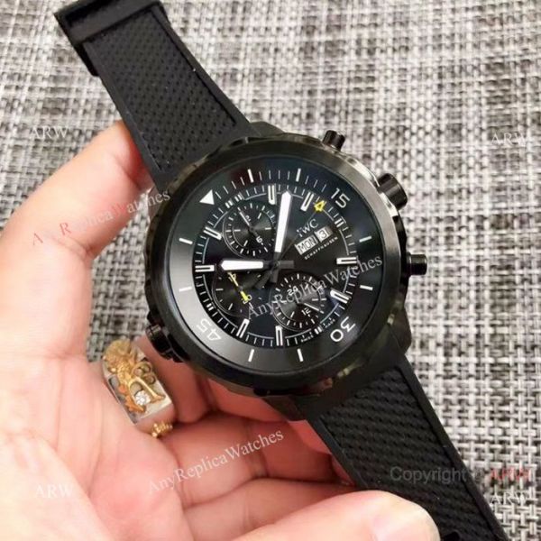 IWC Aquatimer Replica Watch All Black Chronograph Dial IWC Aquatimer Replica Watch All Black Chronograph Dial