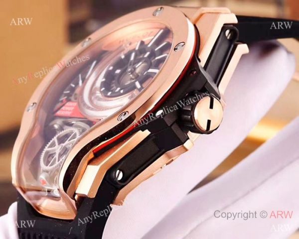Swiss quality Copy Hublot MP-09 Tourbillon Bi-Axis Rose Gold Watch Swiss quality Copy Hublot MP-09 Tourbillon Bi-Axis Rose Gold Watch