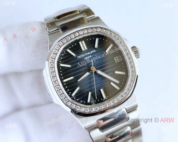 Swiss Replica Patek Philippe Ladies Nautilus Watch Diamond Bezel Swiss Replica Patek Philippe Ladies Nautilus Watch Diamond Bezel