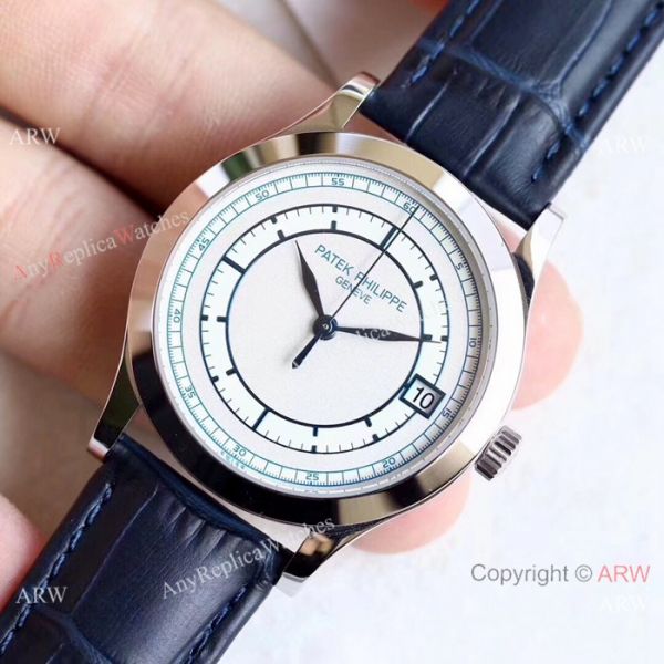 Swiss Copy Patek Philippe Calatrava 5296 Watches SS White Dial Swiss Copy Patek Philippe Calatrava 5296 Watches SS White Dial