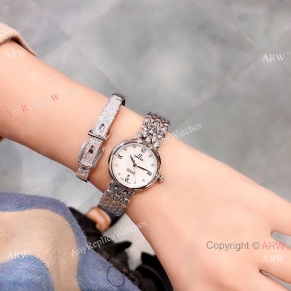 Replica Omega De Ville Dewdrop ladies Watch Stainless Steel Replica Omega De Ville Dewdrop ladies Watch Stainless Steel