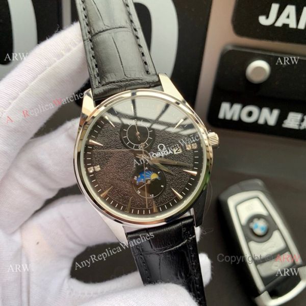 High Quality Omega Moon phase 43mm watch Gray Dial Fully Automatic Movement High Quality Omega Moon phase 43mm watch Gray Dial Fully Automatic Movement