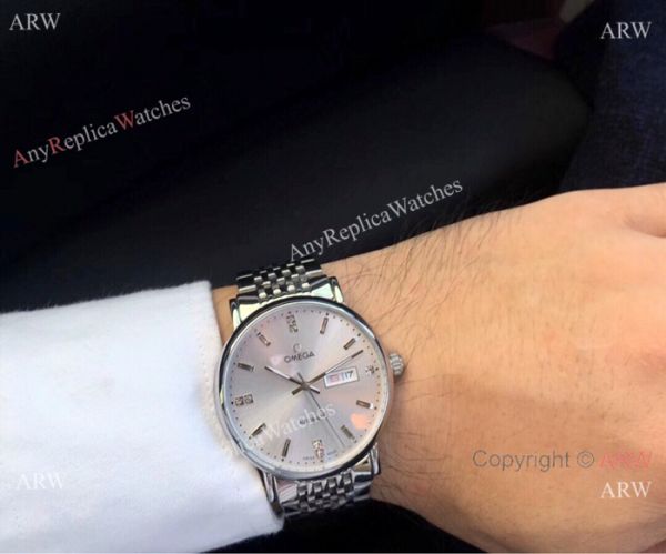 New Replica Omega Day Date Stainless Steel Silver Watch Automatic Movement New Replica Omega Day Date Stainless Steel Silver Watch Automatic Movement