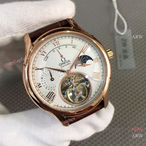 2019 Replica Omega seamaster Complications Watch Rose Gold White Dial 2019 Replica Omega seamaster Complications Watch Rose Gold White Dial