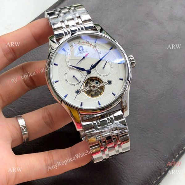 Best Quality Omega Tourbillon Rose Gold Watch Men Size Best Quality Omega Tourbillon Rose Gold Watch Men Size