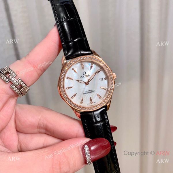 Omega DeVille Co-Axial Cscapement 34mm Watches Rose Gold Case Omega DeVille Co-Axial Cscapement 34mm Watches Rose Gold Case