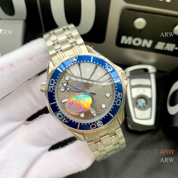 Swiss Omega Diver 300M James Bond Watch Replica Watch SS Blue Ceramic Swiss Omega Diver 300M James Bond Watch Replica Watch SS Blue Ceramic