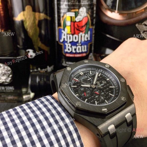 Best Audemars Piguet Royal Oak Offshore Replica Watches Black Case Rose Gold Marker Best Audemars Piguet Royal Oak Offshore Replica Watches Black Case Rose Gold Marker